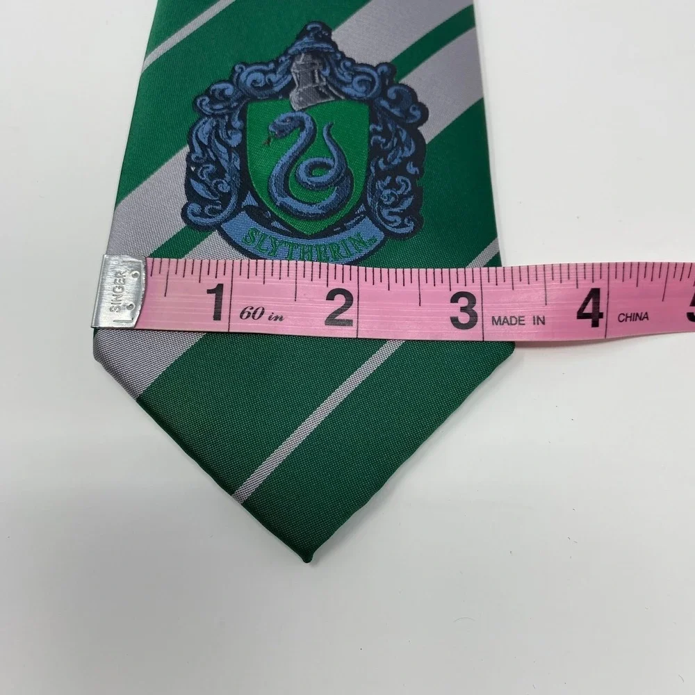 Harry Potter Slytherin‎ Tie Costume Green Gray Polyester Necktie Wizarding World